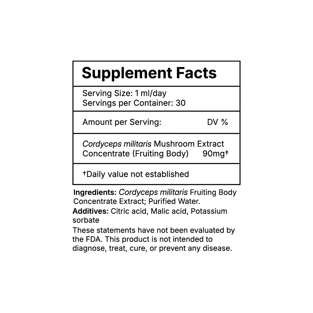 Cordyceps Liquid Tincture - Cordyceps Militaris