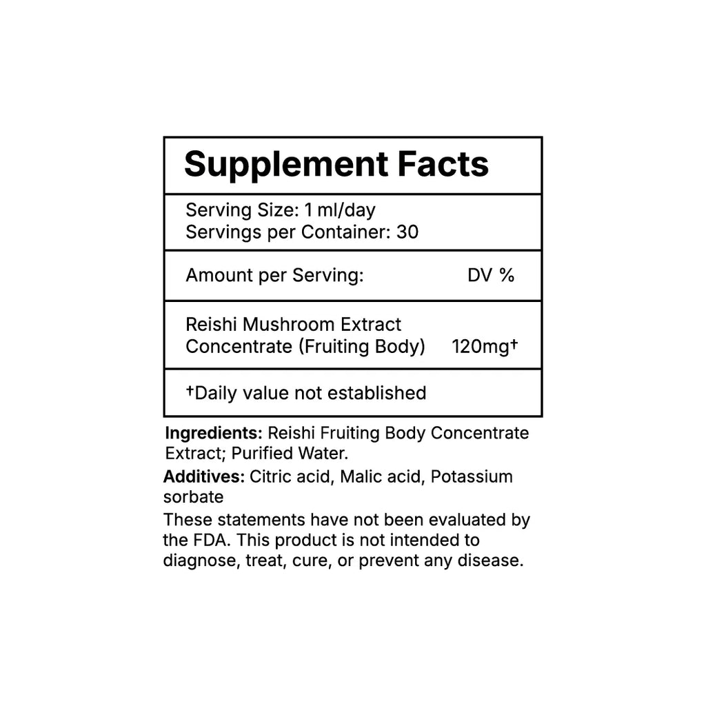 Reishi Liquid Tincture — Ganoderma Lucidum